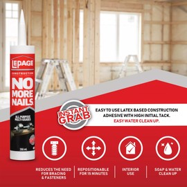 88mL No More Nails All-Purpose Construction Adhesive