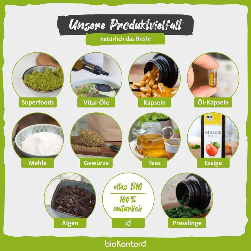 Organic Barley Grass Capsules, Pack of 180 Vegan Capsules, 3000