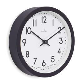 Acctim Elstow 22843 Wall Clock in Soot Black