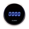 Digital Clock Gauge 2" Blue LED Display Dimmer Waterproof Pin-Style