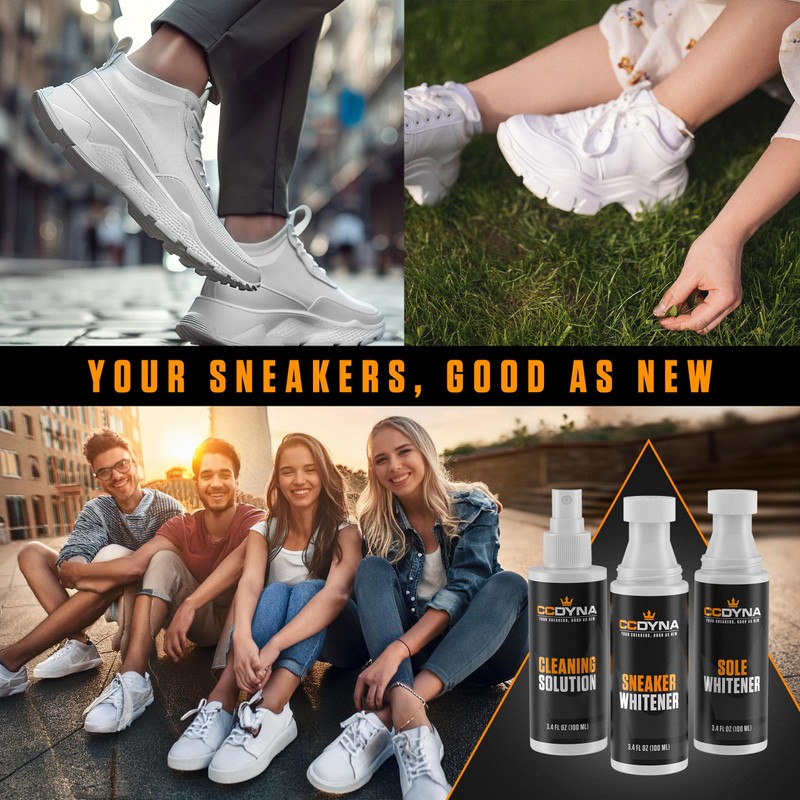 CCDYNA Sneaker Whitener Kit – All-in-One Shoe Whitening & Cleaning