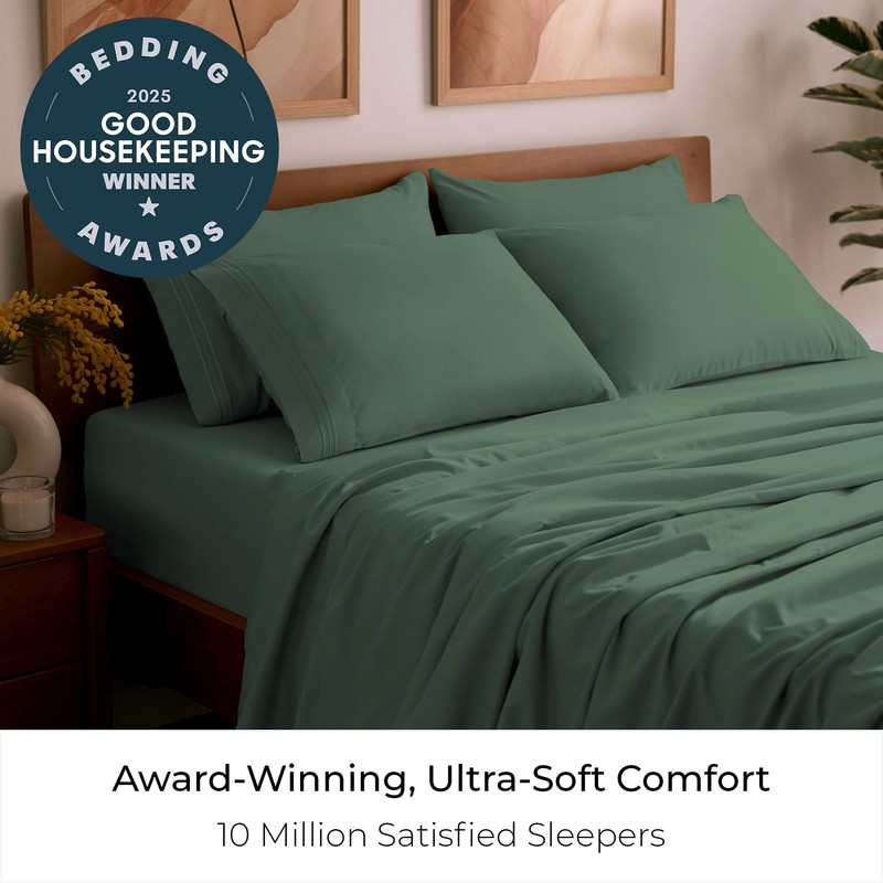 Mellanni Queen Sheet Set - 6-Piece Iconic Collection Bedding, (Including