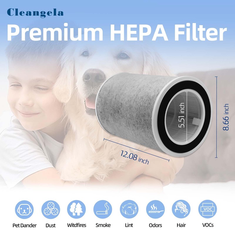Cleangela HP302 HP202 Replacement Filter Compatible with Shark HP201 HP202