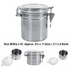 BORDSTRACT 3.7 x 4.6in Stainless Steel Airtight Canisters, Airtight Canister