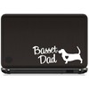 Basset Hound Dad Decal Sticker for Car Window BG 673A