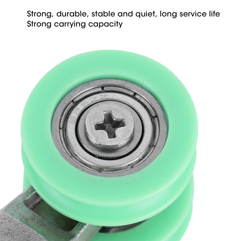 2Pcs UShaped Wheels Stainless Steel 4Wheel Small Rollers Shower Door