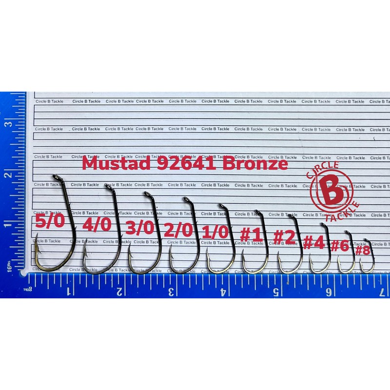 Mustad 92641 Bronze Bait Holder Hooks 100 Pack (#4)