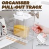 Bagentry 8 Pieces Adhesive Cabinet Full Extension Drawer Slides Set