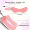 Curacoro Reusable Eye Pads, Silicone Under Eye Patches Lash Lift