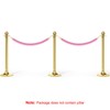 PATIKIL 4 Feet Pink Velvet Stanchion Rope, 6 Pack Crowd