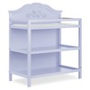 Sweetpea Baby Jasmine Changing Table in Lavender, with Fixed Shelves,