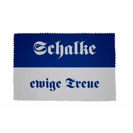 U24 Brillenputztuch Schalke ewige Treue Glasreinigungstuch Microfasertuch