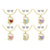 Joyawish - Set Collar Gato Luna + Aretes Regalo Mama