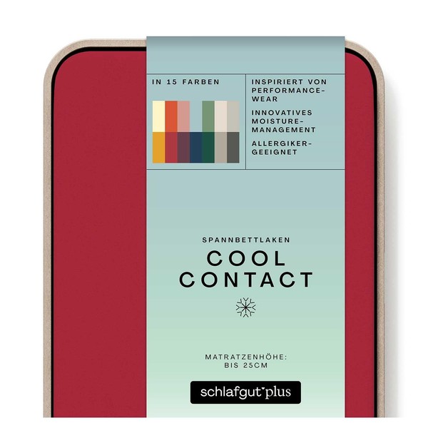 schlafgut Cool Contact Microfibre Fitted Sheet up to 160 x