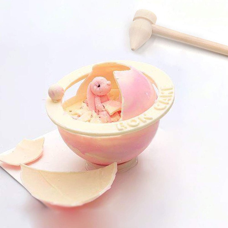 Teensery 10 Pcs Mini Wooden Hammers Small Pointed Mallets for