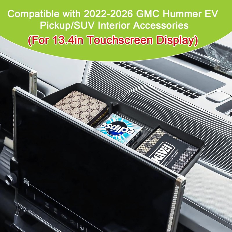 HGWEI Center Console Dashboard Organizer Compatible with 2022-2026 GMC Hummer