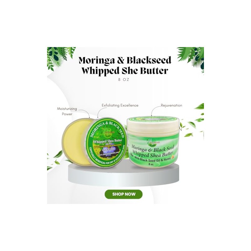 Mine Botanicals Moringa & Black Seed Whipped Shea Butter