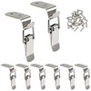 Lesnala 8pcs 90-Degree Spring Toggle Lock Stainless Steel Box Latch