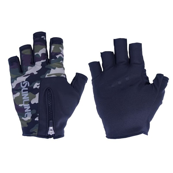 SUNLINE Game Gloves SUG-312 Green Camo LL