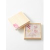 toumei Pressed Flower Carnation Coasters Set of 4 in a