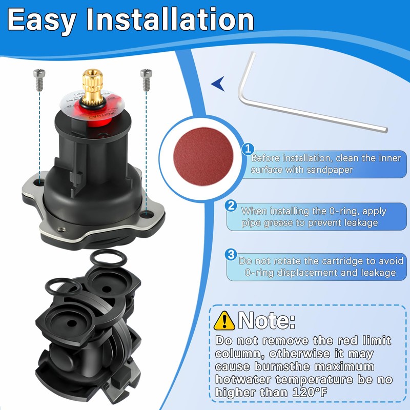 2 Pack GP876851 Mixer Cap and GP800820 Pressure Balancing Unit,