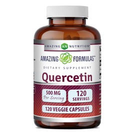 Amazing Nutrition | Quercetin, 500 Mg 120 Caps | Quercetina, 120 Cápsulas