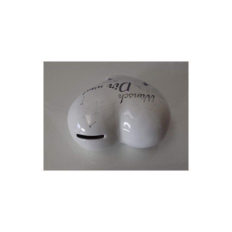 Casablanca Money Box Dandelion Heart Shape, Core