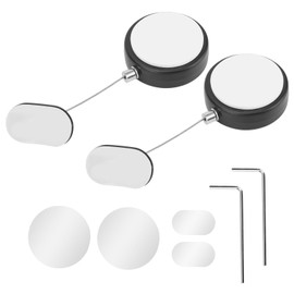 2pcs 4.92ft Retractable Remote Control Tether Locks, Adjustable Security Control Leash Rescue Lanyard Lock for TV Remotes Gaming Controllers, Perfect for Showroom Office Home