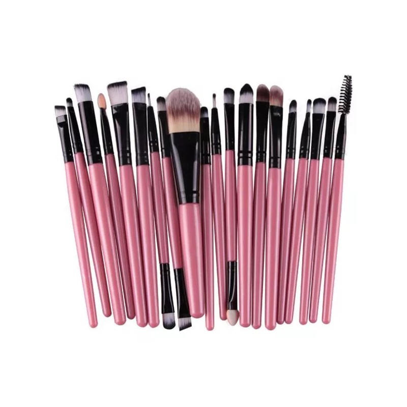 Generic Set De Brochas Cosméticas, 20 Unidades, Set De Maquillaje,