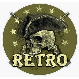 AK- Freedom Skull Vinyl Sticker Waterproof Decal for Cars | Trucks | Vans | SUVs | Walls | Windows | Laptops | Notebooks | Cups | Bottles | Size: 5"