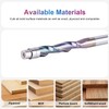 SpeTool 3PCS Spiral Flush Trim Router Bits Set 1/4 Inch