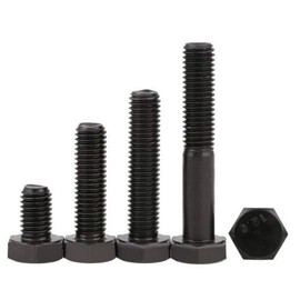 M10 / 10mm Hex Head Bolts High Tensile 12.9 Grade Steel Hexagon Screws Hex Tap Bolts (3Pcs, M10 x 50mm (Full-Thread))