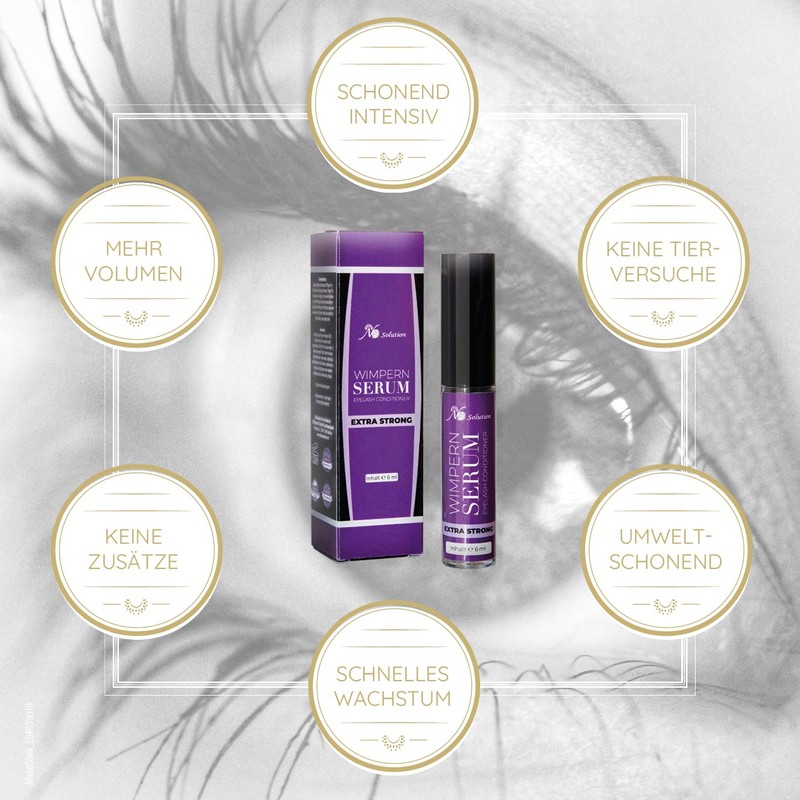 Eyelash Serum 6 ml for Eyelashes and Eyebrows – Storage Box – Extensions Eyelashes Growth