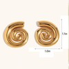 Chunky Gold Earrings for Women Trendy 18k Gold Stainless Steel
