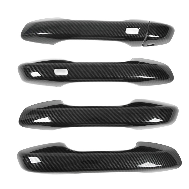 Car Exterior Door Handle Panel Carbon Fiber Style Outer Handle