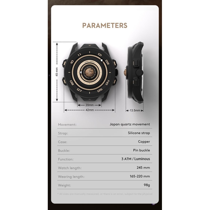 Magnetic Watches for Men, Unique No Hand Design with Gliding