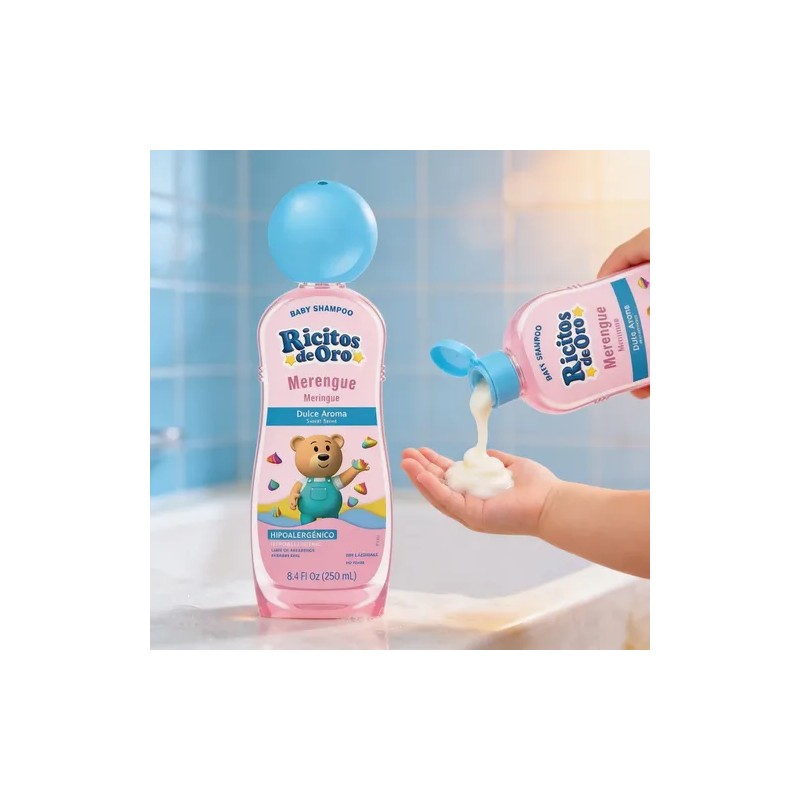 2 Pack Shampoo Bebe Merengue Ricitos De Oro