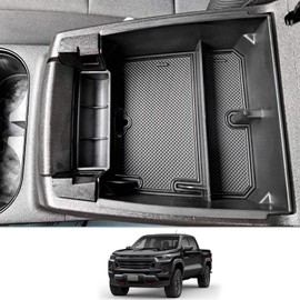 CDEFG for 2023 2024 Colorado Canyon Center Console Organizer Tray for 2023 2024 Chevy Colorado/GMC Canyon Middle Console Organizer Armrest Tray Storage Box 2024 Colorado/Canyon Truck Accessory