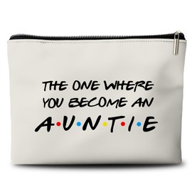 Rone168 Gifts for Aunt, Funny Auntie Pregnancy Announcement Gifts, Organizer Bag, 10x7 Inches