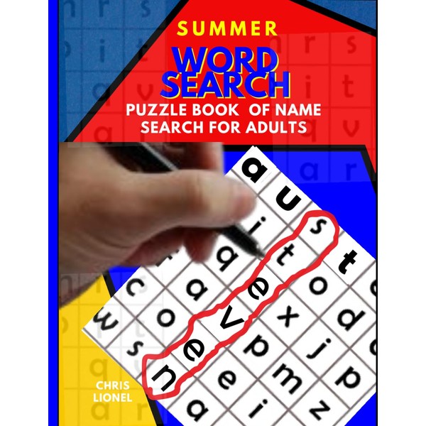 Summer Word Search Puzzle Book of Name Search For Adults