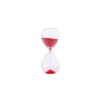 Sand Timer Glass Dust Red 10 cm 3 Minutes Graduation