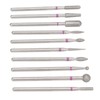 10pcs Nail Drill Bit Set Professional Home Salon Emery Cuticle
