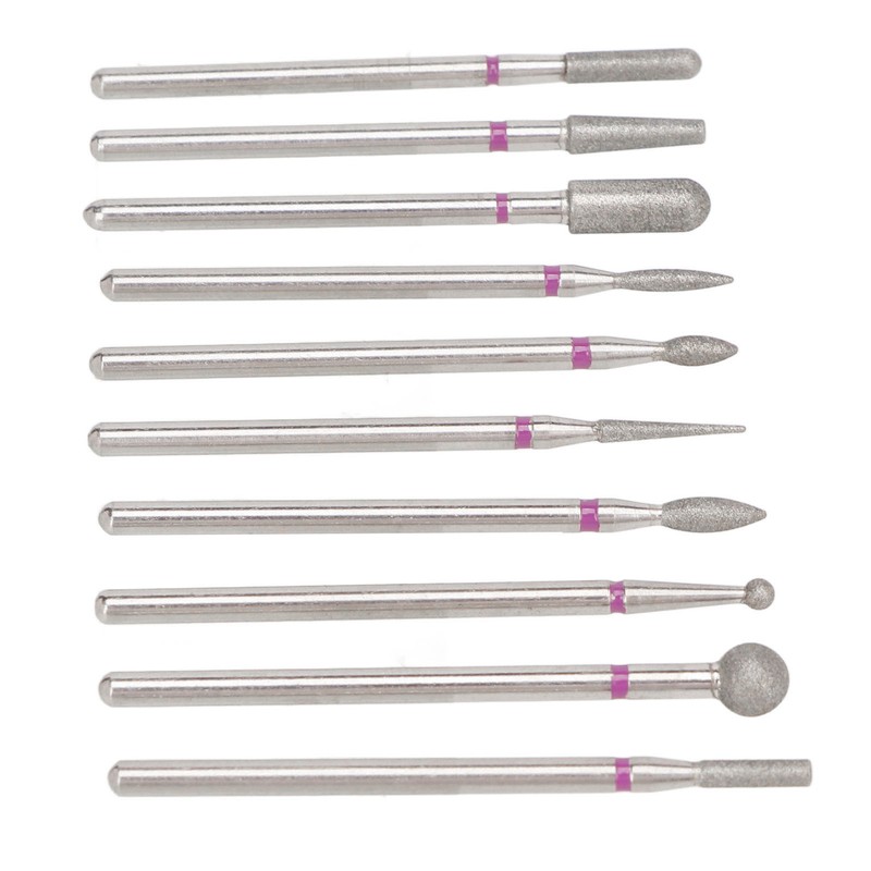 10pcs Nail Drill Bit Set Professional Home Salon Emery Cuticle