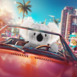 Apricot Lamb Toys Plush Gray Plush Koala Stuffed Animal Soft Cuddly Perfect for Child （Medium，12 Inches