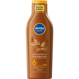 NIVEA SUN Tropical Bronze Sun Lotion SPF 6 (200 ml), Sun Protection for Long-Lasting Tan without Self-Tanner, Sun Cream with Carotene Extract and Vitamin E