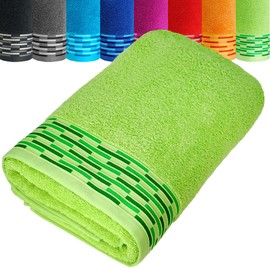 Lashuma Bade Beach Towel Large Apple - Green Lugano XXL Sauna Towel 80 x 200 cm