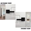 1 Pack Probrico Square Door Lever Door Lock Handle Lockset