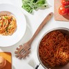 Wood Spaghetti Spoon, 12.99 Inch Long Wood Pasta Spoon Spaghetti