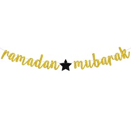 Glitter Ramadan Mubarak Banner 2019 Ramadan Islamic Photo Prop Muslim Islam Celebration Eid Party