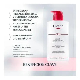 Kit Crema Corporal Eucerin Ph5 Loción Hidratante 76 Gr 1 Lt                                                                                           